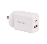 Tancotx PowerCube45 45W Dual-Port Fast Charger White